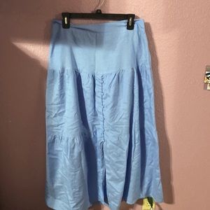 Long blue skirt